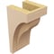 Ekena Millwork 4"W x 4"D x 8"H Wide Helena Rough Cedar Woodgrain TimberThane Corbel, Primed Tan CORUR04X04X08HELRCPR - alternate 4